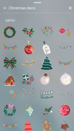 an image of christmas decorations on the wall in front of a cell phone with text below it