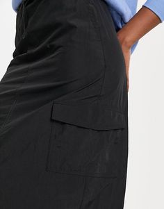 New Look cargo maxi skirt in black | ASOS New Look, Must Haves, Maxi Skirt, Asos, High Rise, Skirt, Black