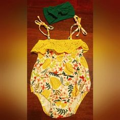 Baby Girl Romper With Bow!! Romper Never Worn!! Kept In Excellent Condition!! **Check Out Our Other Baby Girl Clothes And Bundle To Save!!** Baby Fever Jumpsuits & Rompers, Baby Girl Romper, Girls Rompers, Yellow White, Baby Girl Clothes, Baby Girl, Rompers, Girl Outfits, One Piece