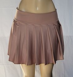 "JUNIOR to PLUS SIZE Spandex \"Sandy\" PLAID MICRO MINI SKIRT 9\"-12\" LONG. (Sandy) TO ENSURE YOU ORDER THE CORRECT SIZE SKIRT, PLEASE READ THIS CAREFULLY; THEN MATCH IT WITH SIZES. *XSMALL - Waistband measures 28\" around when fully closed. Skirt is 9\" long from top of waistband to bottom of hem. *SMALL - Waistband measures 30\" around when fully closed. Skirt is 9\" long from top of waistband to bottom of hem. *MEDIUM - Waistband measures 32\" around when fully closed. Skirt is 9\" long from Beige Stretch Pleated Skirt, Beige Stretch Mini Bottoms, Fitted Brown Lined Tennis Skirt, Beige Stretch Skort, Fitted Brown Tennis Skirt, Beige Stretch Mini Skirt, Stretch Beige Pleated Mini Skirt, Fitted Beige Mini Skort, Fitted Brown Tennis Skirt For Summer