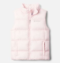 Packed with recycled synthetic insulation, this is the perfect puffer vest for cold, dry winters. Handy zippered pockets keep your phone and other items close from trail to town. Cute Christmas Pajamas, Shoes Guide, Columbia Girls, 2000s Fashion Outfits, Columbia Sportswear, 2000s Fashion, Puffer Vest, Outerwear Coats, Cold Weather