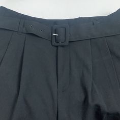 A New Day Target Brand Black Pleated Dress Pants W/Belt Size 12 Fabric Belt New Without Tags Black High-waist Bottoms With Belt Detail, Black High Waist Bottoms With Belt Detail, High Waist Black Bottoms With Belt Detail, High Waist Belted Bottoms For Night Out, Black Belted Pants For Spring, Black High Waist Pants With Belt, Black Belted Bottoms Short Length, Fitted Black Bottoms With Belt Detail, Black Belted Short-length Bottoms