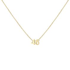 PRICES MAY VARY. Cute Number Necklace - Gold Number 46 necklace is designed for you and your lovely lover. Each number is unique to different people. It can represent the month of birth, age, anniversary, lucky number... Even just because you like it. The best gift for your Mom, best friend. Stainless Steel Necklace - Made of 18k gold plated stainless steel, skin touch is not allergic, nickel free, lead free, and hypoallergenic. The high quality chain and dainty number pendant are very simple bu 111 Angel Number, Stackable Necklaces, Pendant Choker Necklace, Good Birthday Presents, Number Necklace, Pendant Choker, Jewel Necklace, Gold Number, Lucky Number