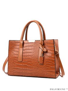 BagForLove - Set of 3 Elegant Crocodile-Embossed PU Handbags Product Description Color Brown Strap Type Adjustable Pattern Type Plain Type Top Handle Bag Details Pictures Similar Products h2 { text-align: center; } /* æ¢è¡ */ li{ white-space: normal; word-break: break-all; word-wrap: break-word; } .red-box { width: 100%; display: flex; flex-direction: row; flex-wrap: wrap; justify-content: center; } .red-box > div { width: 190px; height: 250px; margin: 10px; } .red-box > div > a > img { width: 190px; height: 250px; } .size-box { width: 100%; margin: auto; white-space: nowrap; } .table { border-collapse: collapse; border-spacing: 0; width: 100%; table-layout: fixed; } tr, td, th { border: 1px solid rgb(175, 173, 173); padding: 10px 0px; text-align: center; font-size: 14px; box-sizing: bor Office Crocodile Pattern Crossbody Bag, Rectangular Leather Bag With Crocodile Pattern, Daily Use Crocodile Pattern Shoulder Bag, Leather Bags With Crocodile Pattern And Rectangular Shape, Everyday Crocodile Pattern Shoulder Bag, Travel Shoulder Bag With Crocodile Pattern, Leather Satchel With Crocodile Pattern, Business Bags With Detachable Handle In Faux Leather, Chic Travel Shoulder Bag With Crocodile Pattern