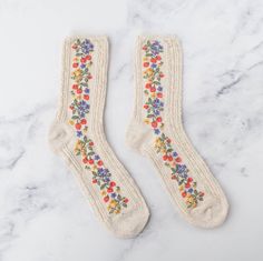 Sometimes there just isn't enough time in the world to make our own socks, so we wanted some adorable replacements. These socks from Tiepology are comfy, wearable, and come in a fun array of prints! One Size - Adult80% Cotton ,10% Spandex, 10%PolyesterMachine Wash Strawberry Socks, Paws Socks, Loopy Mango, Strawberry Design, Sock Lovers, Vintage Strawberry, Rug Yarn, Soft Sock, Jean Accessories