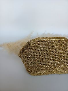 Metallic Gold Clutch Bag, Unique Women Handmade Bag, Gold Shiny Crochet Bag, Modern Pouch Bag, Luxury Evening Knitted Accessory - Etsy Handmade Gold Pouch Bag, Gold Woven Crochet Pouch Bag, Gold Woven Crochet Bag As Gift, Gold Crochet Evening Bag, Gold Handwoven Bag As A Gift, Gold Handwoven Bag Gift, Handwoven Gold Rectangular Straw Bag, Gold Handwoven Bags As Gifts, Elegant Handwoven Gold Bag