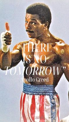 there is no tomorrow mollo credy's poster on the back of his shirt