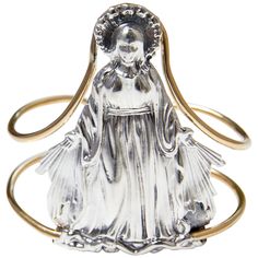 Virgin Mary Mother Mary Arm Cuff Bangle Bracelet Sterling Silver Brass J Dauphin "Never Let me down" Arm Cuff bangle with Virgin Mary in silver with brass wire The use of Medals and other sacred symbols can have several reason, some wear them as a sort of protection. Some wear saint medals as a devotion or a reminder of a devotion. People tend to wear saint medals like they would wear a locket of a loved one. They wear it with devotion, commitment, affection, and love. These saints pray for us; Saints Medals, Cuff Bangle Bracelet, Arm Cuff, Blessed Mother, Mother Mary, Cuff Bangles, Virgin Mary, Bangle Bracelet, Sterling Silver Bracelets