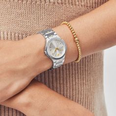 Movado |Movado SE Two-Tone Stainless Steel Watch Black Museum, Paris Patterns, Golden Time, Gold Beaded Bracelet, Gold Bead Bracelets, Classic Watches, Watch Sale, Steel Watch, Stainless Steel Watch