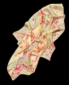 This 100% Silk scarf (bandana) hand dyed in traditional turkish marbling tecnique. It's perfect for any season and any outfit. Versatile enough to be worn in various ways: in your hair, around your head or neck, on your bag, as a wrist bracelet or even combine with any kind of large pendant. Turkish Marbling, Silk Bandana, Scarf Bandana, Wrist Bracelet, Marbling, Pure Silk, Silk Scarf, Hand Dyeing, Scarf Accessory