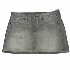 Add A Touch Of Edgy Sophistication To Your Wardrobe With This Gray Denim Mini Skirt From Citizens Of Humanity. Crafted From High-Quality Denim Fabric, This Skirt Features A Flattering Silhouette And A Comfortable Fit That's Perfect For All-Day Wear. The Skirt Comes In A Size 26 And Is Designed With A Short Length, Making It Ideal For Pairing With Any Top Or Blouse. The Stylish Design Of This Skirt Is Perfect For Any Occasion, Whether You're Dressing Up For A Night Out Or Keeping It Casual For A Chic Stretch Mid-rise Mini Skirt, Chic Fitted Mid-rise Skort, Mid-rise Lined Denim Skirt, Chic Fitted Skort With Frayed Hem, Fitted Chic Skort With Frayed Hem, Mid-rise Fitted Mini Skirt With Lined Detail, Fitted Mid-rise Mini Skirt With Lining, Fitted Mid-rise Lined Mini Skirt, Fitted Mid-rise Mini Skirt With Lined Skirt