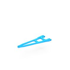 a pair of blue plastic scissors on a white background