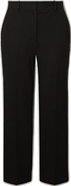 Sophie Buhai, Slim Leg Pants, Work Wardrobe, Slim Legs, Net A Porter, Women Collection, Leg Pants, Cotton Shirt, Black Pants