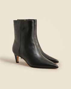 J.Crew: New Stevie Ankle Boots In Leather For Women Fall Shopping List, Kangol Hats, How To Wear Ankle Boots, Speak French, Fall Winter Fashion, My Clothes, Fall Clothes, Loafer Sneakers, Don't Speak