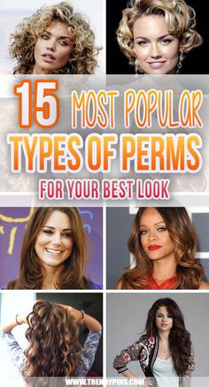 15 Most Popular Types of Perms that Could Give You The Best Look Spiral Body Wave Perm, Shoulder Length Body Wave Perm, Loose Perms Medium Length, Best Perms For Medium Hair, Perms For Thick Medium Length Hair, Big Curls Perm For Medium Hair, Different Styles Of Perms, Medium Length Body Wave Perm, Permed Hairstyles Medium Thick Hair