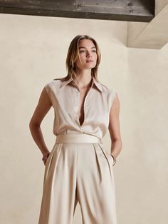 Collared Blouse | Banana Republic Factory