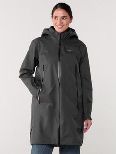 Delivering all-mountain protection with a longer length  the women's Arc'teryx Beta coat features PFAS-free GORE-TEX ePE fabric that sheds wind  rain and snow to keep you dry on every adventure. M Image, Rain Jacket Women, Wind And Rain, Coat Black, Rei Co-op, Winter Sale, Gore Tex, Black Coat, Coats For Women