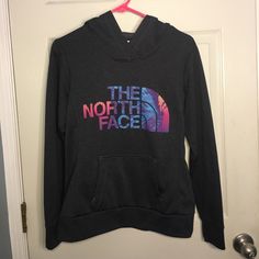 The North Face Women’s Cut Logo Hoodie With A Butterfly Design On The Logo. Super Cute And Fun Pop Of Color. Never Worn Therefore In Perfect Condition....It’s Just Been Siting In My Closet For Years :( Bundle With My Other Listings Of Athletic Wear/Jackets! Purple Hooded Sweatshirt With Graphic Print, Casual Black The North Face Hoodie, Winter Purple Hoodie With Letter Print, Black The North Face Tops With Letter Print, The North Face Black Tops With Letter Print, The North Face Black Long Sleeve Top, Purple Graphic Print Hoodie Sweatshirt, Sporty Purple Hoodie Sweatshirt, Purple Graphic Print Hoodie