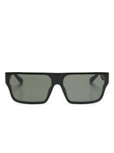 black acetate rectangle frame grey tinted lenses UV-protective lenses sculpted arms curved tips These glasses come with a protective case. Bohemian Wedding Guest, Sculpted Arms, Rectangle Frame, Chanel 2, Demi Fine Jewelry, Fine Watches, Linda Farrow, Summer Beach Wear, Fine Earrings