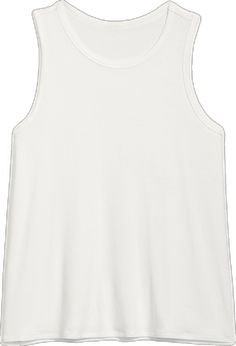 Casual Tank Top With Ribbed Neckline For Layering, Spring Muscle Tee For Layering With Scoop Neck, White Crew Neck Tank Top With Ribbed Neckline, White Tank Top With Ribbed Crew Neck, Crew Neck Tank Top For Layering With Ribbed Neckline, Casual White Tank Top With Ribbed Neckline, Cotton Sleeveless Top With Ribbed Neckline, Sleeveless Cotton Top With Ribbed Neckline, Sleeveless Tops With Ribbed Neckline For Everyday