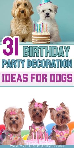 Dog Birthday Party Decoration Ideas Dog Birthday Decorations Diy, Dogs First Birthday Party Ideas, Doggy Birthday Party Ideas Decoration, Birthday For Dogs Ideas, Dog Birthday Ideas Decorations, Goldendoodle Birthday Party, Dog Pawty Cute Ideas, Dog Birthday Party Ideas Diy, Puppy Birthday Parties For Dogs