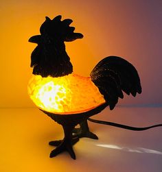 a light that is shaped like a rooster