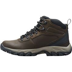 Newton Ridge Plus II Waterproof Hiking Boot - Men's Fade-resistant Brown Boots For Outdoor Work, Brown Waterproof High-top Walking Shoes, Brown Fade-resistant Boots For Outdoor Work, High-top Leather Waterproof Boots For Outdoor, Leather High-top Waterproof Boots For Outdoor, Brown Leather Weatherproof Walking Shoes, Insulated Leather Boots For Sports, Insulated Leather Sports Boots, Leather Steel Toe Waterproof Boots For Outdoor