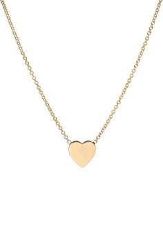 Classic and uber chic 14k gold heart on a dainty cable link chain necklace. Effortlessly chic, a timeless necklace that also makes the perfect gift! Made in L.A. Size of Heart: Approx. 6mm(W) by 6mm(H) Total Weight: Approx. 1 gram Ships in 5-7 business days Rush order ships in 2-4 business days Comes gift ready in a custom Zoe Lev jewelry box Gold Heart Necklace, Link Chain Necklace, Heart On, Gold Heart, Necklace Sizes, Chain Link Necklace, Heart Of Gold, Link Chain, Chain Lengths