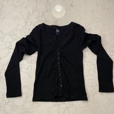 Nwot Black Long Sleeve T Shirt, Gap, Long Sleeve Tshirt, Long Sleeve Tees, Womens Tops, Tops & Tees, Size Medium, Long Sleeve, Women Shopping