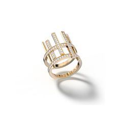 DESCRIPTION Art meets style. Representing balance on earth and in our lives, this classy ring comes in 18k white with high quality diamonds. ITEM DETAILS Approx. 18K gold weight: 12.15g Hight: 20 mm Diamonds: 0.77ct INFO Comes in yellow gold, white gold, pink gold and black gold All pieces are made to order, please allow approximately 4-6 weeks for production. All items are final sale. Refund Policy Expensive Jewellery, Classy Ring, Expensive Jewelry, Put A Ring On It, White Gold Ring, Yellow Gold Ring, Quality Diamonds, Yellow Gold Rings, White Gold Rings