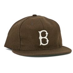 Brown University 1959 Vintage Ballcap – Ebbets Field Flannels Classic Brown Baseball Cap With Flat Brim, Classic Brown Flat Brim Baseball Cap, Classic Brown Baseball Cap With Curved Brim, Classic Brown Six-panel Baseball Cap, Classic Snapback For Baseball Season, Classic Snapback Hat For Baseball Season, Vintage Baseball Cap For Baseball Season, Classic Curved Brim Baseball Cap For Sports, Wool Six-panel Baseball Cap For Baseball Season