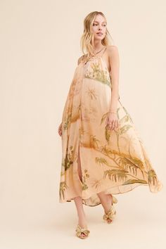 Rent Strappy Maxi Dress from Nuuly. Pick 6 items for $98/month. Free shipping + returns. Casual Silk Dress For Vacation, Casual Silk Vacation Dress, Elegant Tropical Print Midi Dress, Casual Silk Dress For Garden Party, Chic Maxi Dress With Tropical Print, Silk Summer Dress For Day Out, Elegant Tropical Print Summer Dress, Elegant Summer Dress With Tropical Print, Elegant Tropical Print Maxi Dress For Summer