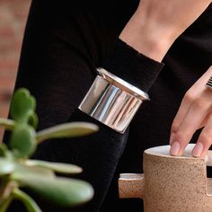 AGMES Cliff Cuff Modern Polished Cuff Bangle, Modern Cuff Bangle With Polished Finish, Modern Wide Band Cuff Bracelet With Polished Finish, Modern Polished Finish Open Cuff Bracelet, Modern Polished Open Cuff Bracelet, Bracelet Photography, Joe And The Juice, Pearl Brooch, Silver Cuff Bracelet