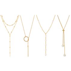 PRICES MAY VARY. Lariat Necklace Set: 4 Pcs Lariat Necklace Set, 4 different styles of simple necklaces in golden, Wear them will show your personal charm, elegant, beautiful and attractive, perfect for everyday wearing. Quality Materials: This necklace set is made of high-quality alloy and environmentally friendly electroplating. It is lead-free nickel, hypoallergenic, lightweight, high rust resistance, strong, durable and not easy to fade. It will not be allergic to you, nor will it cause harm Multi Layer Necklace Beads, Simple Necklaces, Lariat Necklace, Simple Necklace, How To Better Yourself, Necklace For Women, Necklace Jewelry, Bead Necklace, Multi Layering