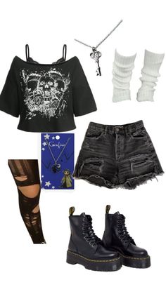 Cool Outfit Ideas, Cool Outfit, Earthy Outfits, Estilo Punk, Fashion Diy, Grunge Goth, Really Cute Outfits