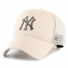 PRICES MAY VARY. 47 Brand Unisex Adult Beige Snapback Trucker Hat, Styling A Flannel, Yankees Cap, Ny Yankees, Star Top, 47 Brand, Sportswear Brand, Snapback Cap, Baseball Caps