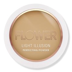 FLOWER Beauty's Light Illusion Powder is the perfect partner to the Light Illusion Foundation. It brings FLOWER Beauty's soft focus innovation to a pressed powder form. FLOWER Beauty's next generation blurring pigments impart a luminous ambient glow with medium buildable coverage for ultimate perfecting. The formula is completely talc-free for the smoothest application. Drugstore Powder Foundation, Best Drugstore Setting Powder, Best Drugstore Powder, Drugstore Setting Powder, Drugstore Powder, Light Illusion, Blurring Powder, Beauty Light, Translucent Powder