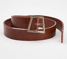 Complement your personal style with this striking geometric belt, adding a modern touch to your outfit. From Susan Graver. Trendy Brown Belts With Buckle Closure, Trendy Brown Belt With Buckle Closure, Trendy Adjustable Faux Leather Belt, Trendy Fall Belt Buckles, Modern Brown Belts For Office Wear, Trendy Fall Belts For Workwear, Trendy Belts For Workwear In Fall, Adjustable Belt With Buckle Closure For Fall, Trendy Adjustable Belts For Fall