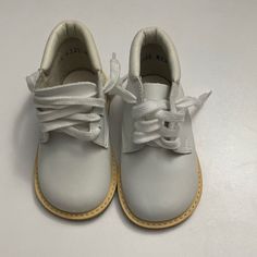 Tap’s By Kinder Baby Shoes Size 3.5. New Without Tags White Lace-up Booties With Soft Sole, White Walking Shoes With Rubber Sole And Round Toe, Playtime Lace-up Booties With Rubber Sole, White Non-slip Booties With Round Toe, Lace-up Booties With Rubber Sole For Playtime, Classic White Walking Shoes With Round Toe, White High-top Booties With Soft Sole, White Casual Booties With Rubber Sole, Casual White Booties With Rubber Sole