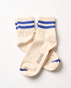 The stylish Escuyer thick premium ankle socks (knit from ultra soft cotton), will quickly become a favorite. Easily match with skirts, cropped pants and shorts or wear all year long, you simply can't go wrong! The perfect gift for your stylish friend who has it all. Made in Portugal Size 6-8 Machine wash cold, tumble d Comfortable Beige Socks For Summer, Comfortable Beige Summer Socks, Stretch Cotton Socks In Beige, Stretch Beige Cotton Socks, Beige Stretch Cotton Socks, Trendy Beige Cotton Socks, Cozy Cotton Socks With Comfortable Fit, Comfortable Cozy Cotton Socks, Beige Cotton Socks For Summer