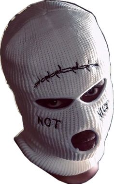 Casual White Balaclava, Casual Balaclava For Sports, Casual Streetwear Balaclava, Casual Hooded Balaclava For Streetwear, White Full Face Balaclava For Winter, Not Nice, Stand Out From The Crowd, Oversized Style, Walk On