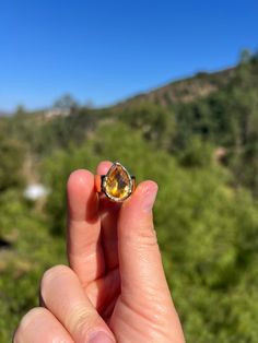 Honey citrine from Brazil adjustable 6+24kt gold overlay brass 60mill thickness Adjustable Gold Citrine Rings, Yellow Oval Citrine Jewelry, Yellow Oval Citrine Earrings, Gold Citrine Faceted Earrings, Mermaid Moon, Gold Faceted Citrine Earrings, Gold Overlay, 24kt Gold, Pendant Rings