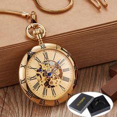 Pocket & Fob Watches-Luxury Copper Silver Automatic Mechanical Pocket Watch Clock Fob Chain Watch Men Roman Numbers Clock High Quality Pocket watchesModel Number:4000287650444 - Case diameter: About 4.3cm - Watch Thickness: About 1.5cm - Total Length of Chain: About 37cm - Metal Part Material: Copper   Package inc Male Gifts, Chain Watch, Roman Numbers, Mechanical Watch Men, Watch Clock, Mechanical Pocket Watch, Fob Watch, Mechanical Watch, Gold Watch