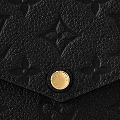 LOUIS VUITTON® - Félicie Pochette - Black Louis Vuitton Felicie Pochette, Luxury Monogram, Pochette Felicie, Envelope Handbag, Louis Vuitton Empreinte, Monogram Pattern, Louis Vuitton Official, Monogrammed Leather, Small Leather Goods