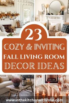 cozy and inviting fall living room decor ideas