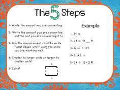 the five steps to writing and using numbers