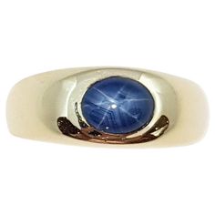 Star Sapphire Stone, Blue Star Sapphire Ring, Classic Rings, Star Sapphire Ring, Gold Sapphire Ring, Blue Star Sapphire, Star Sapphire, Gold Ring Sets, Cabochon Ring