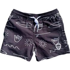 Hit the water in Sunguard Swim Shorts! Our boys swim trunks are constructed with an elastic waistband, draw cord, inner mesh liner, breathable, quick drying material. Side pockets and a back Velcro pocket to stash your treasures. Available in toddler and little boy sizing. Quick-dry material Chlorine & salt water resistant Elastic waistband with drawstring Inner mesh liner Sunguard embroidery Side pockets and back velcro pocket Designed in Santa Cruz, California; imported | Sunguard Kids Toddler Playful Swim Trunks With Built-in Shorts, Beach Shorts With Adjustable Waist, Black Swimwear With Elastic Waistband For Beach, Playful Swim Trunks With Elastic Waistband For Vacation, Playful Vacation Swim Trunks With Elastic Waistband, Casual Swim Trunks With Uv Protection For Beach Season, Beachwear Swim Trunks With Built-in Shorts For Summer Activities, Casual Swim Trunks With Adjustable Waist For Beach, Sporty Swim Trunks With Uv Protection For Vacation