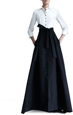 Carolina Herrera Shirtwaist Taffeta Ball Gown Carolina Herrera Gown, Multiway Dress, A Line Evening Dress, Gown Inspiration, Taffeta Dress, Gorgeous Gowns, Carolina Herrera, Featuring Dress, Ball Gown