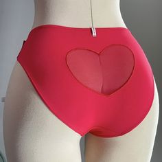 Victorias Secret Sexy Blush & Love Sheer Mesh Heart Bikini Panty Red S New With Tags Size: Small Red Pink Bottoms For Valentine's Day, Red Heart Print Bottoms For Valentine's Day, Victoria's Secret Red Party Bottoms, Red S, Women's Intimates, Victoria's Secret, Blush, Arts And Crafts, Mesh